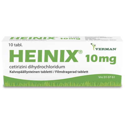 HEINIX tabletti, kalvopäällysteinen 10 mg 10 fol