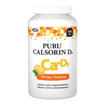 Puru Calsorin D3 500 mg + 10 mikrog 100 purutabl