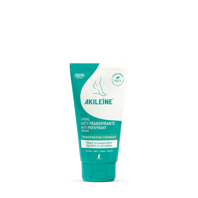 Akileine Anti-perspirant Foot Cream voide hikoiluun 75 ml