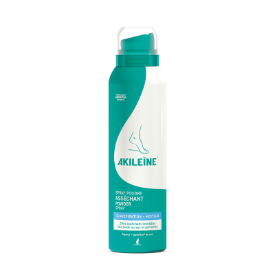 Akileine Powder Spray suihkutettava antiperspiranttitalkki 150 ml