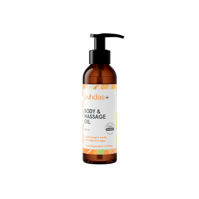 Puhdas+ Massage oil Orange & Vanilla 150 ml