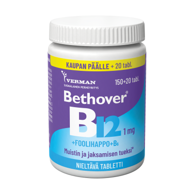 Bethover B12 + Foolihappo + B6 150+20 tabl