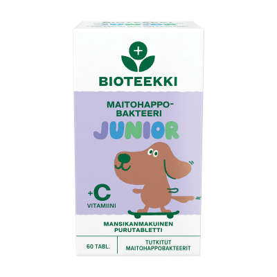 Bioteekki Maitohappobakteeri Junior 60 tabl