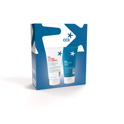 CCS Lahjapakkaus Cracked Heel 75ml ja Jalkavoide 75ml 1 kpl