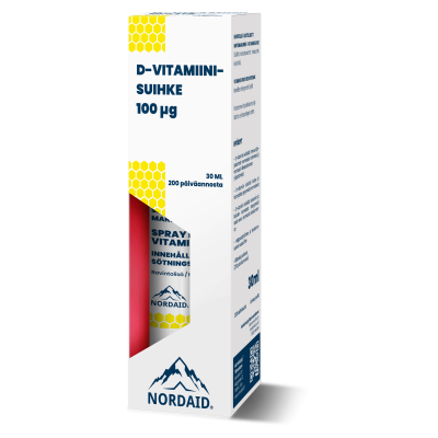 Nordaid D-vitamiinisuihke 100 mcg spray pullo 30 ml