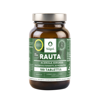 Nogel Rauta Acerola-kirsikka 30 mg 100 tabl