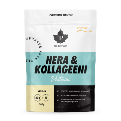 Puhdistamo Athletics Hera & Kollageeni Vanilja 500 g