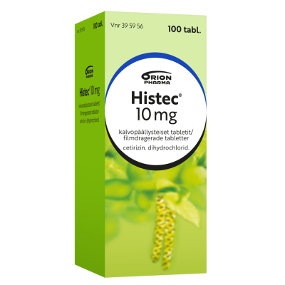 HISTEC tabletti, kalvopäällysteinen 10 mg 100 fol