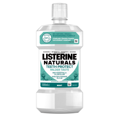 LISTERINE Naturals Teeth Protect Milder Taste suuvesi 500 ML