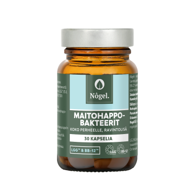 Nogel Maitohappobakteerit LGG, BB12 30 kaps