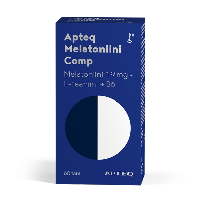 Apteq Melatoniini Comp 1,9 mg 60 tablettia