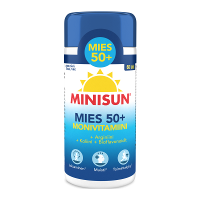 Minisun Monivitamiini Mies 50+ 60 tablettia