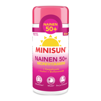 Minisun Monivitamiini Nainen 50+ 60 tablettia
