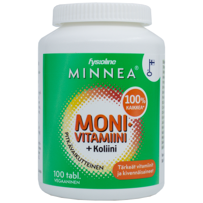 Minnea monivitamiini+koliini 100 tabl