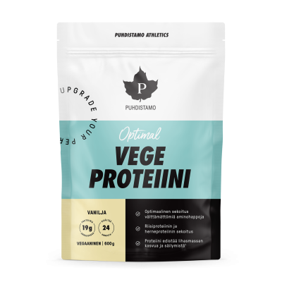 Puhdistamo Athletics Optimal Vegeproteiini Vanlija 600 g