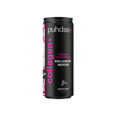 Puhdas+ Collagen+ Persikka Vitamiinivesi 330 ml