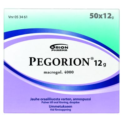 PEGORION jauhe oraaliliuosta varten, annospussi 12 g 50 x 12 g