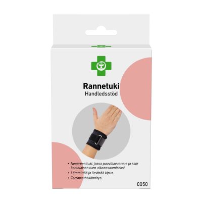 APTEEKKI Rannetuki XL, musta 1 kpl