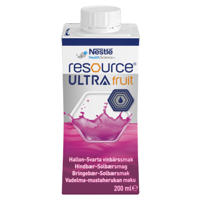 Resource Ultra Fruit Vadelma-Mustaherukka 4x200 ml