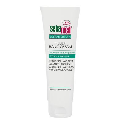 SEBAMED RAUHOITTAVA KÄSIVOIDE 5% KARBAM. HAJUSTEETON 75 ML