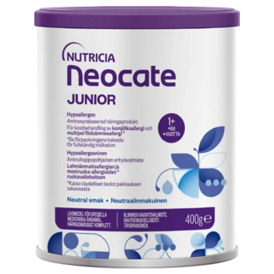 NEOCATE JUNIOR jauhe, lasten letku-/täydennysravintovalmiste (neutraali)400 g