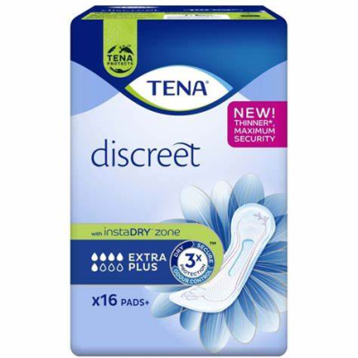 TENA Discreet Extra Plus InstaDRY 16 KPL