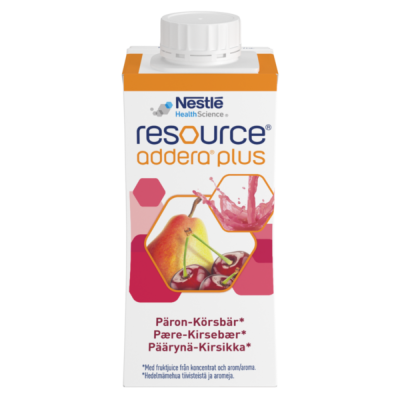 Resource Addera Plus Päärynä-Kirsikka 4x200 ml