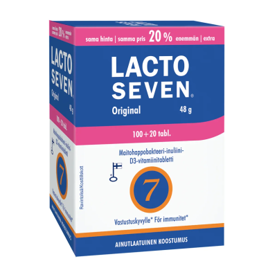 Lacto Seven Original kampanjapakkaus 100 + 20 120 tabl