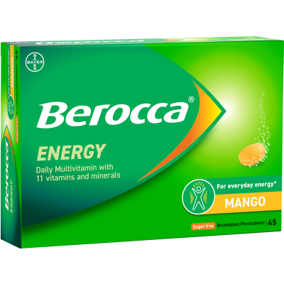Berocca Energy Mango poretabletti 45 kpl