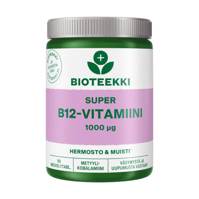 Super B12-vitamiini 90 imeskelytabl
