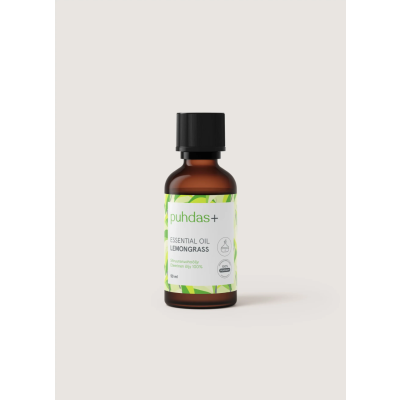 Puhdas+ 100 % Premium essential oil lemongrass - sitruunaruoho 50 ml