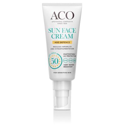Aco Sun Face Cream Age Defence SPF50 hajusteeton 40 ml
