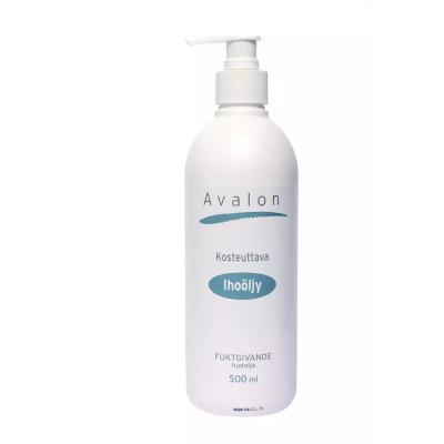 Avalon Ihoöljy hajustamaton pumppupullo 500 ml