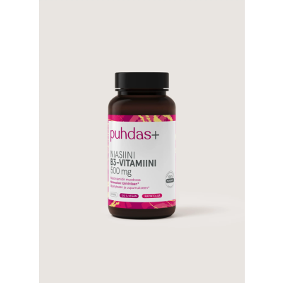 Puhdas+ Vahva B3-Vitamiini Niasiini 60 vegekaps