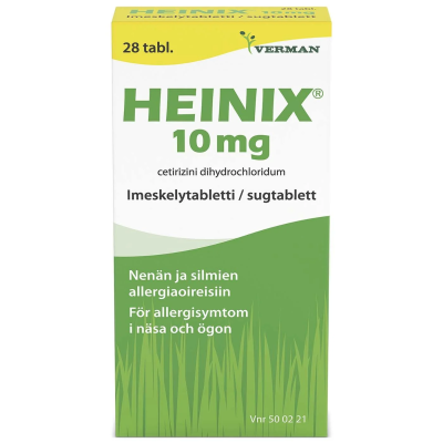 HEINIX imeskelytabletti, puristettu 10 mg 28 fol