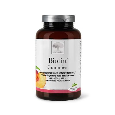 Biotin Gummies pehmopala purkki 60 kpl