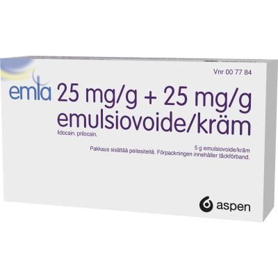 EMLA emulsiovoide 25/25 mg/g 5 g