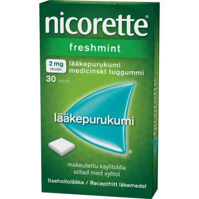 NICORETTE FRESHMINT lääkepurukumi 2 mg 30 fol