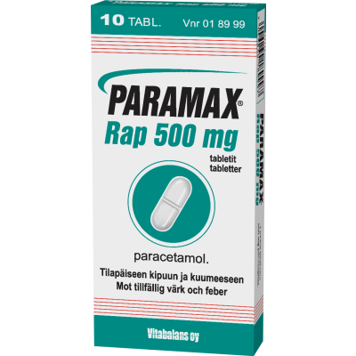 PARAMAX RAP tabletti 500 mg 10 fol
