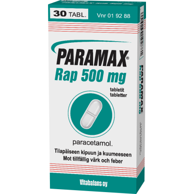 PARAMAX RAP tabletti 500 mg 30 fol