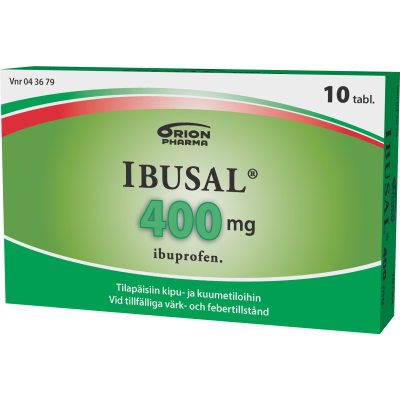 IBUSAL tabletti, kalvopäällysteinen 400 mg 10 fol