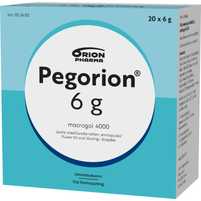 PEGORION jauhe oraaliliuosta varten, annospussi 6 g 20 x 6 g