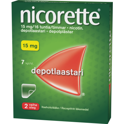 NICORETTE depotlaastari 15 mg/16 h 7 kpl