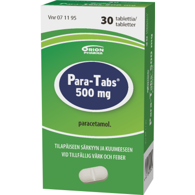PARA-TABS tabletti 500 mg 30 fol