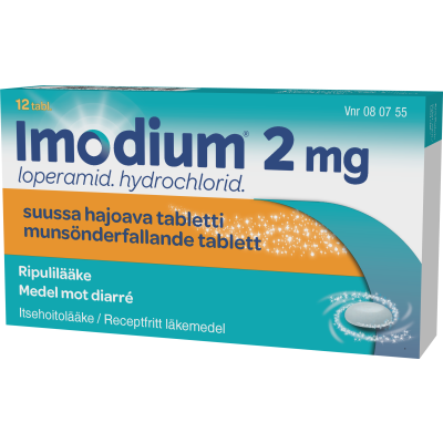 IMODIUM tabletti, suussa hajoava 2 mg 12 fol