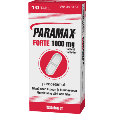 PARAMAX FORTE tabletti 1000 mg 10 fol