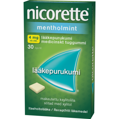 NICORETTE MENTHOLMINT lääkepurukumi 4 mg 30 fol