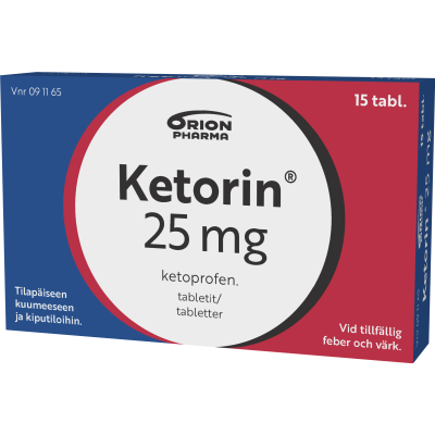 KETORIN tabletti 25 mg 15 fol