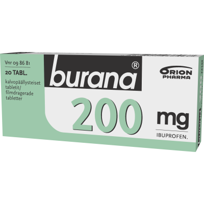 BURANA tabletti, kalvopäällysteinen 200 mg 20 fol