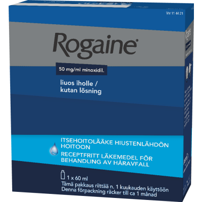 ROGAINE liuos iholle 50 mg/ml 2 annostelijaa 60 ml
